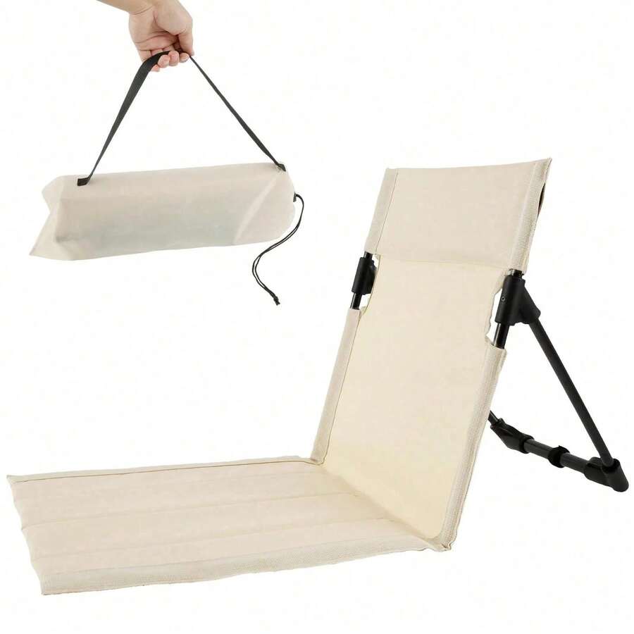Outdoor Camping Recliner Chairs - ポータブル折りたたみキャンプチェア 軽量アウトドアビーチチェア 背もたれ付き 持ち運び簡単