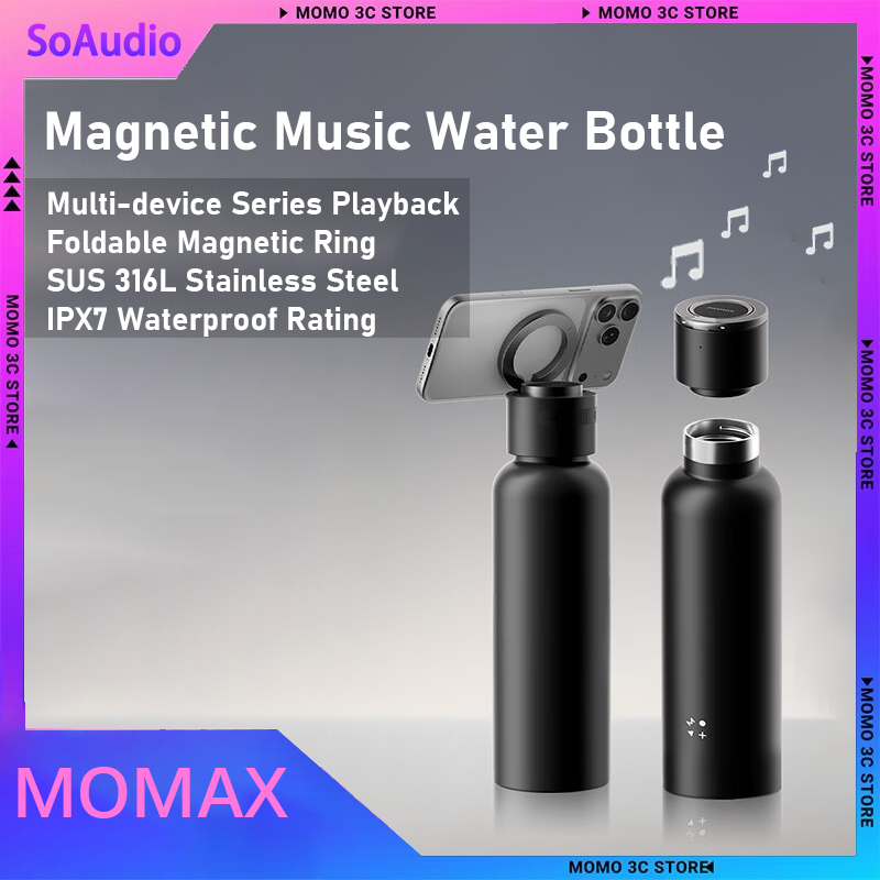 Outdoor Camping Videos - Momax 磁気 Bluetooth スピーカー音楽ウォーターボトル 316L Ipx7