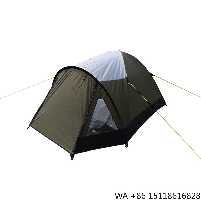Camping Zelt Outdoor - 工場カスタム耐風防水アーミーグリーン1～2人用ワンダーナー旅行アウトドアキャンプテント（旅行用）