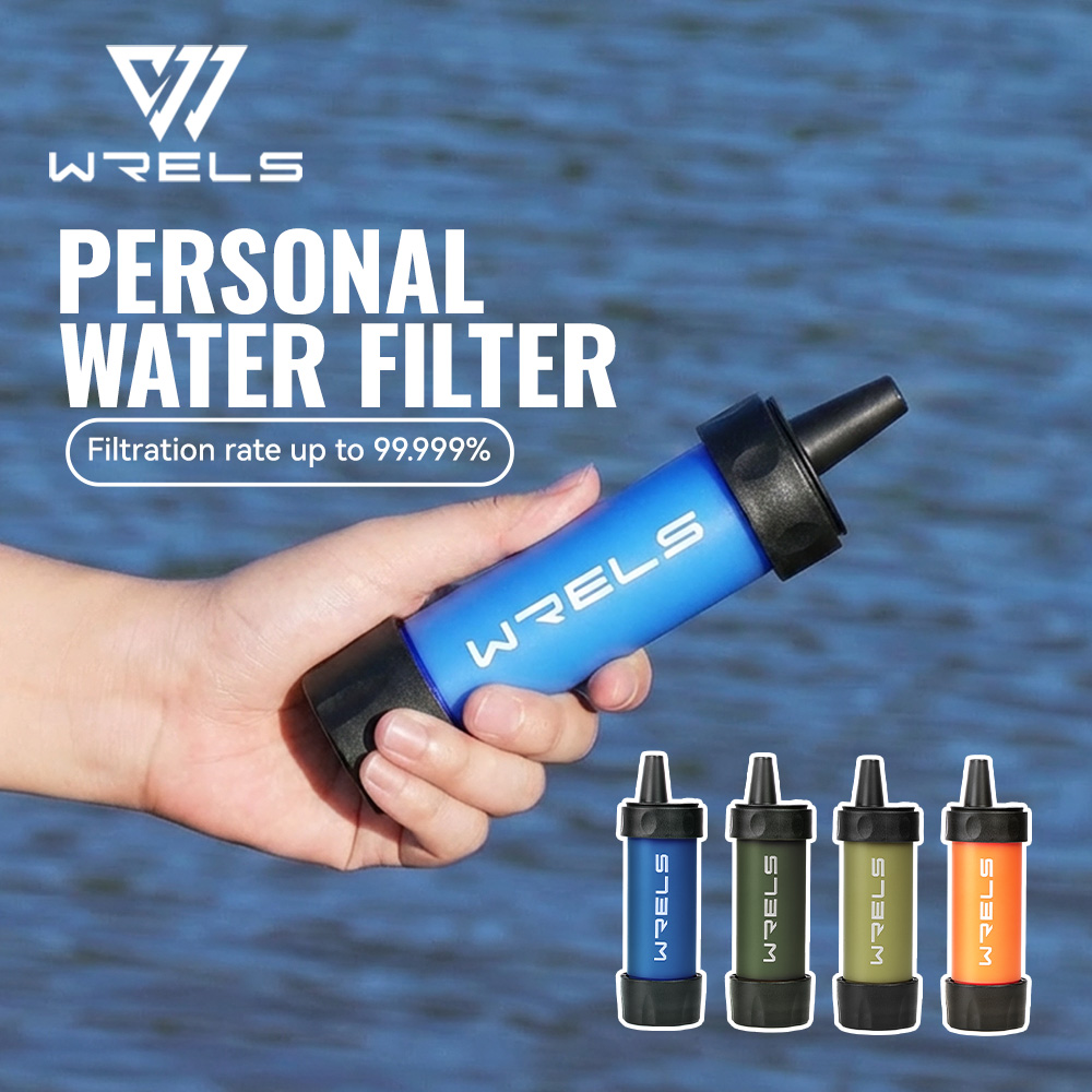 Portable Water Filter - WRELS 屋外浄水器高品質キャンプハイキング緊急生活サバイバルフィルターポータブル水ろ過システム