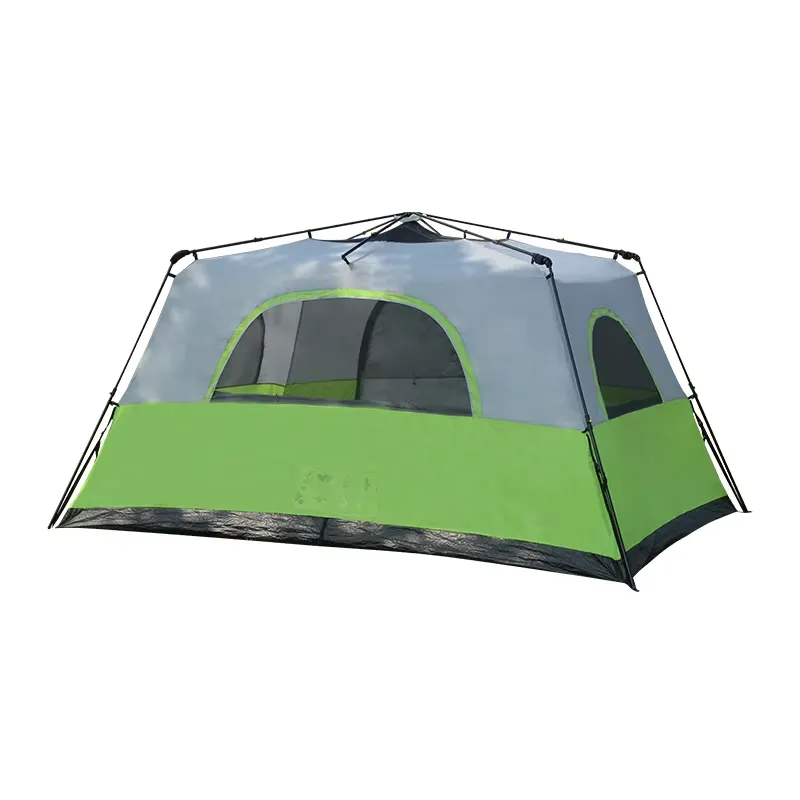 Camping Zelt Outdoor - ゼルト6 8人用ワンベッドルーム屋外大型ファミリー自動ポップアップキャンプテント（ホリデー用）
