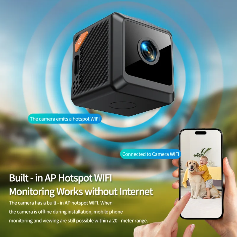 Outdoor Camping Videos - W02 1080Pミニセキュリティ保護ホームナイトビジョン監視屋外キャンプWIFI超小型スマートホームカメラCCTVビデオ