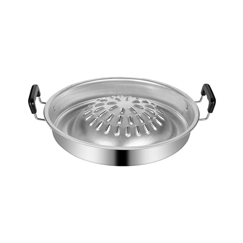 Outdoor Camping Kitchen - 2 in 1 ホットポットグリルパン ノンスティックアルミBBQグリル 均一加熱卓上調理器