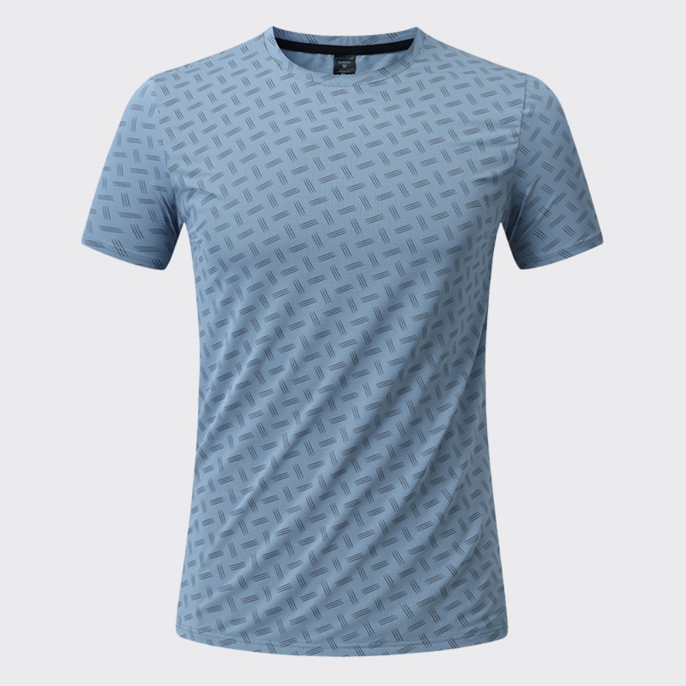 Outdoor Camping Equipment - 夏のメンズプリントコンプレッション Tシャツ半袖ジムワークアウトランニングシャツアスレチック速乾性アウトドアカジュアルスウェットシャツトップス