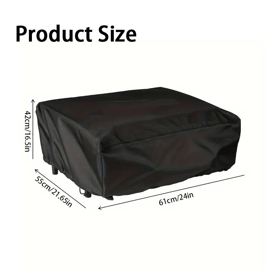 Outdoor Camping Grill - 1個入り ブラックオーブン保護カバー 調節可能な巾着付き、キャンプ、アウトドア、パティオ、家具に最適なBBQグリルカバー、XJM