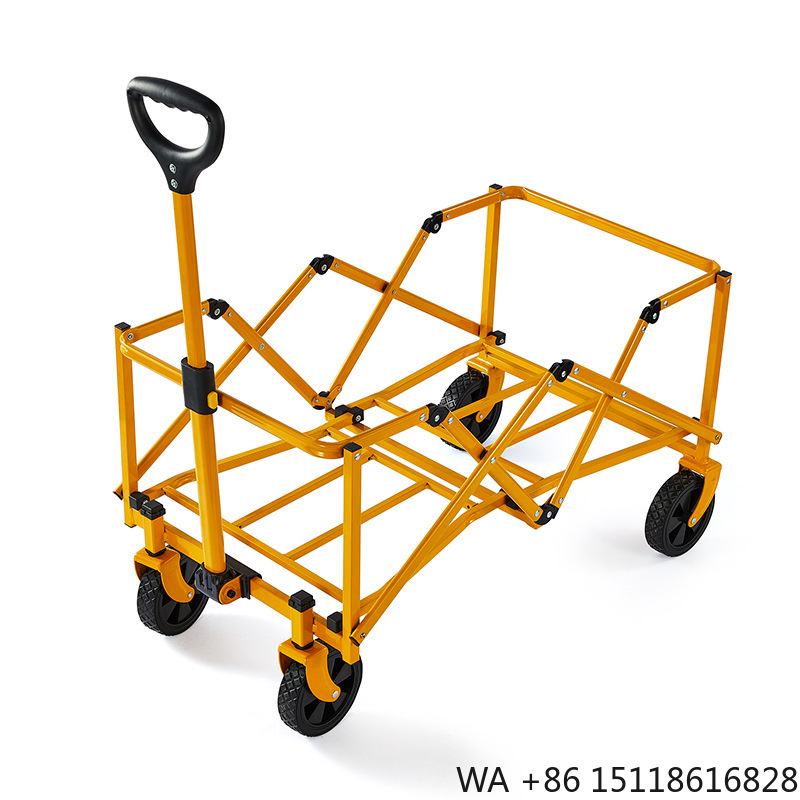 Outdoor Camping Wagon - 折りたたみ式ワゴン、ビーチカート大容量、頑丈な折りたたみ式ポータブルワゴン、アウトドアスポーツ、ショッピング、キャンプ用