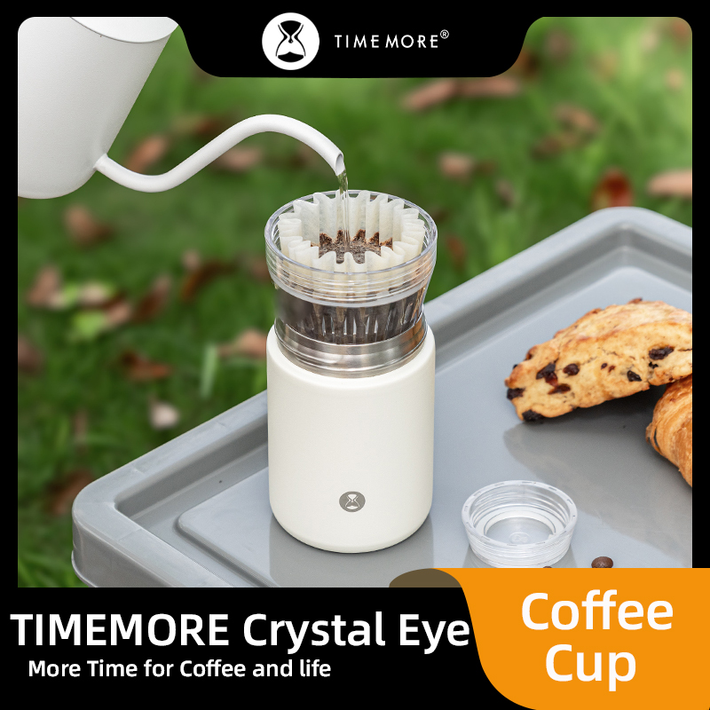 Portable Water Filter - TIMEMORE 手注ぎコーヒーカップ 2-in-1 ポータブル 保温・保冷 10枚のコーヒーフィルターペーパー320mlを送る