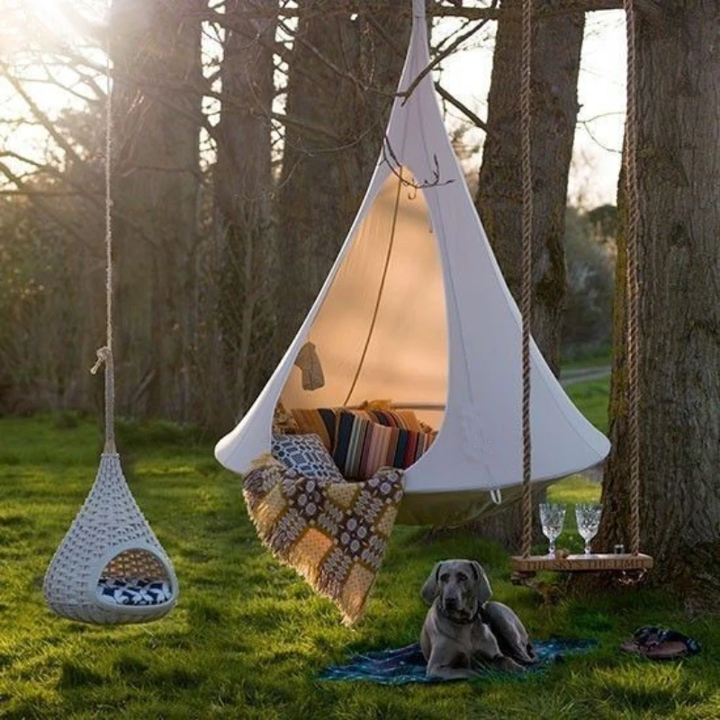 Outdoor Camping Toys - 子供スイング屋外ガーデンキャンプハンモックツリーテント子供椅子おもちゃの部屋ジムフィットネス天井吊りソファベッド遊び場 100 センチメートル