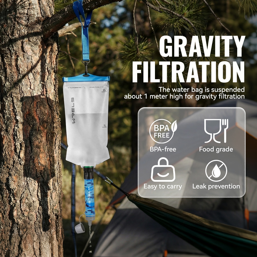 WRELS アウトドアハイキングミニキャンプ浄水フィルター高 - Portable Water Filter のレビューと価格