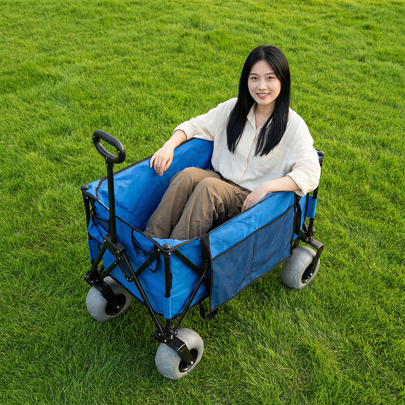 折りたたみ式メタルビーチワゴン、クイックリリーススイベルバル - Outdoor Camping Wagon のレビューと価格