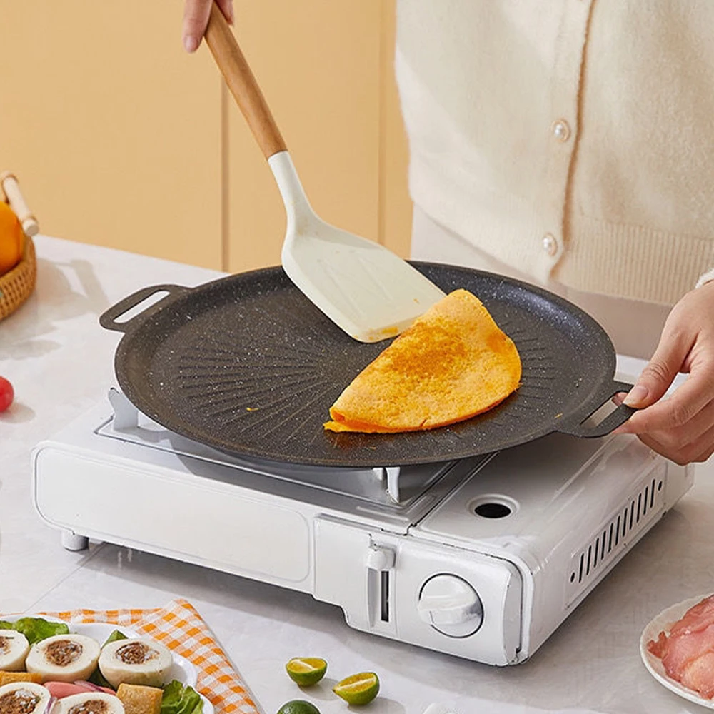34 センチメートル屋外バーベキューグリルパンノンスティック - Outdoor Camping Kitchen のレビューと価格
