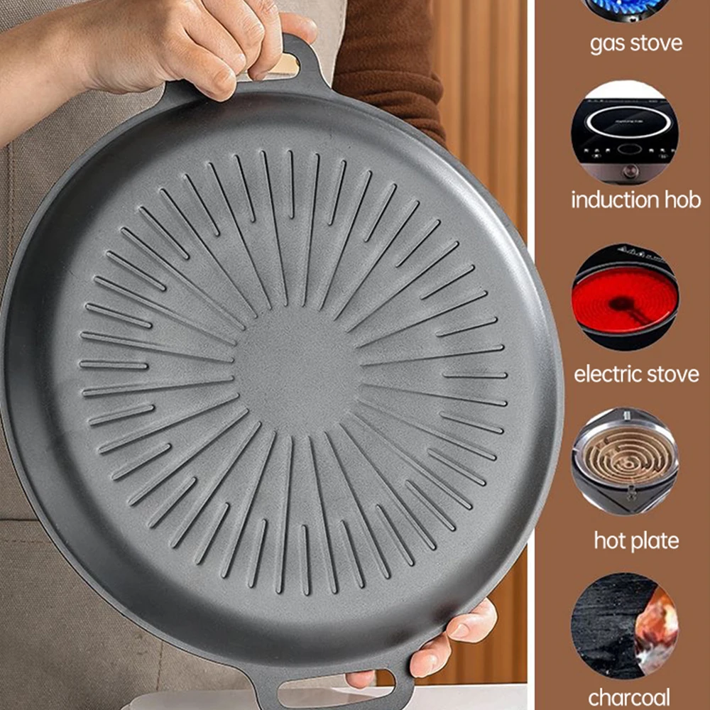 34 センチメートル屋外バーベキューグリルパンノンスティック - Outdoor Camping Kitchen のレビューと価格