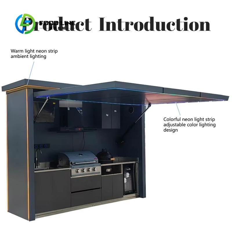 カスタマイズ可能な折りたたみ式屋外モバイルキッチン、コンボス - Outdoor Camping Kitchen のレビューと価格