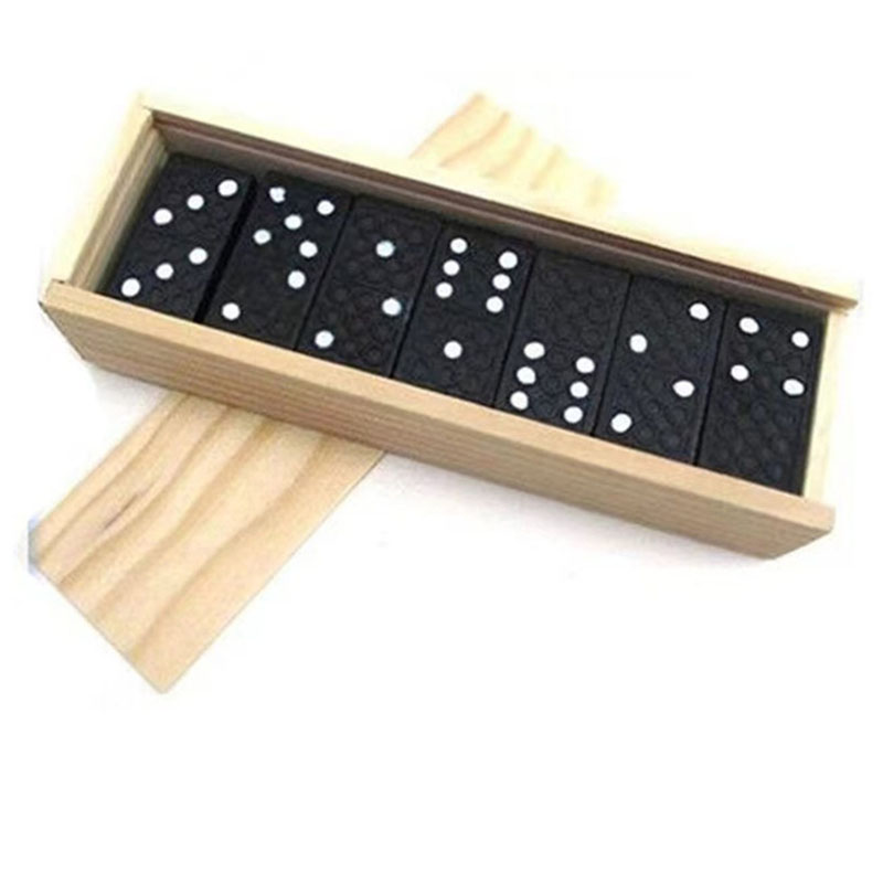 28 ピース/セット木製ドミノボードゲームテーブルゲームドミ - Outdoor Camping Toys のレビューと価格