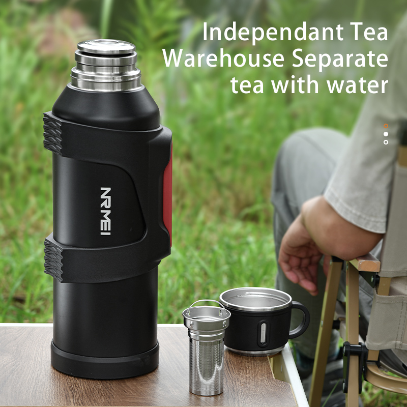 ステンレス鋼製断熱ジャグ、ティーフィルター付き、屋外用ポータ - Portable Water Filter のレビューと価格