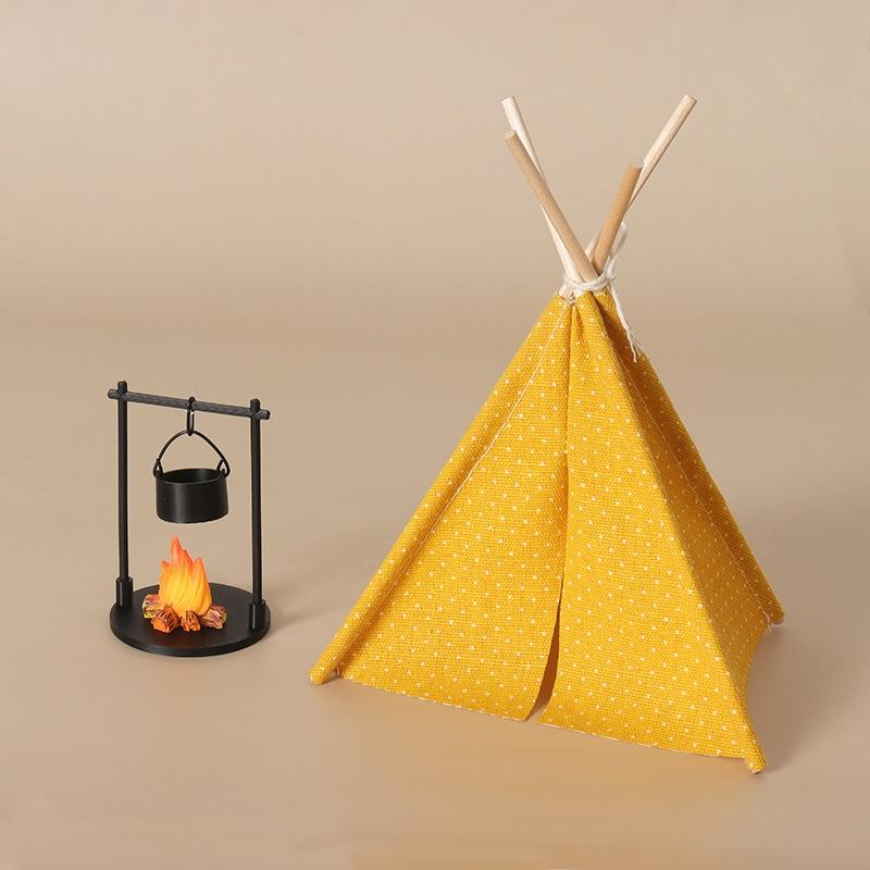 1:12 スケールキャンプテントモデル装飾模擬屋外テント飾り - Outdoor Camping Toys のレビューと価格