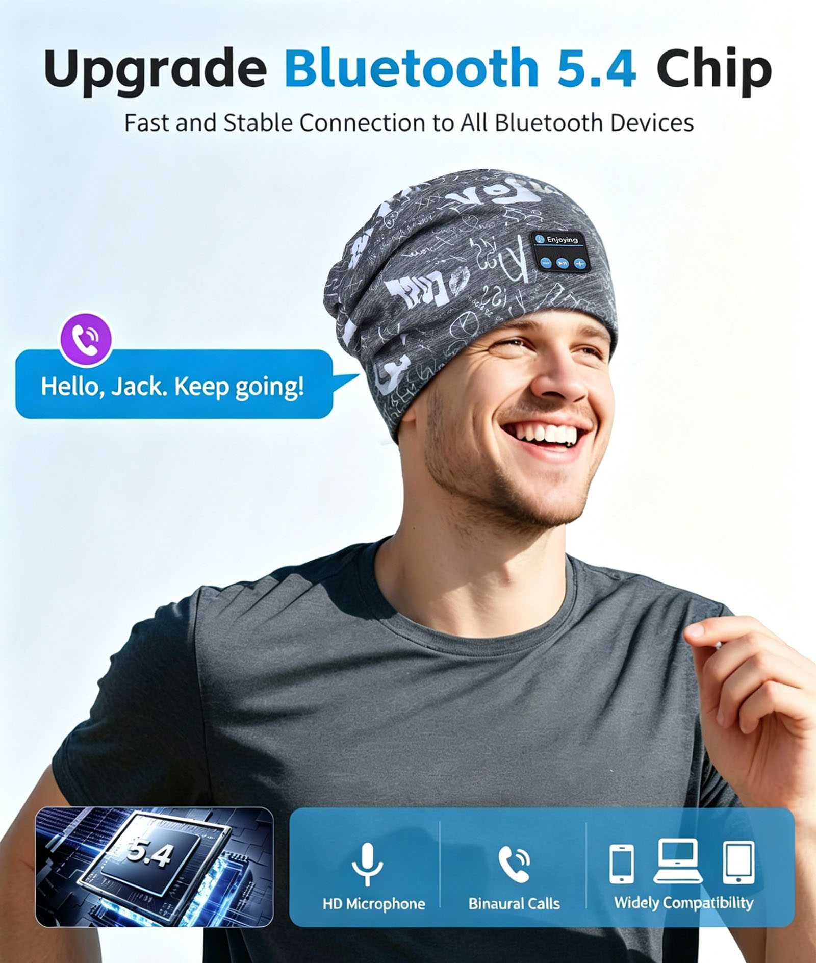 Bluetoothヘッドホン ワイヤレススマートキャップ ヘ - Outdoor Camping Videos のレビューと価格