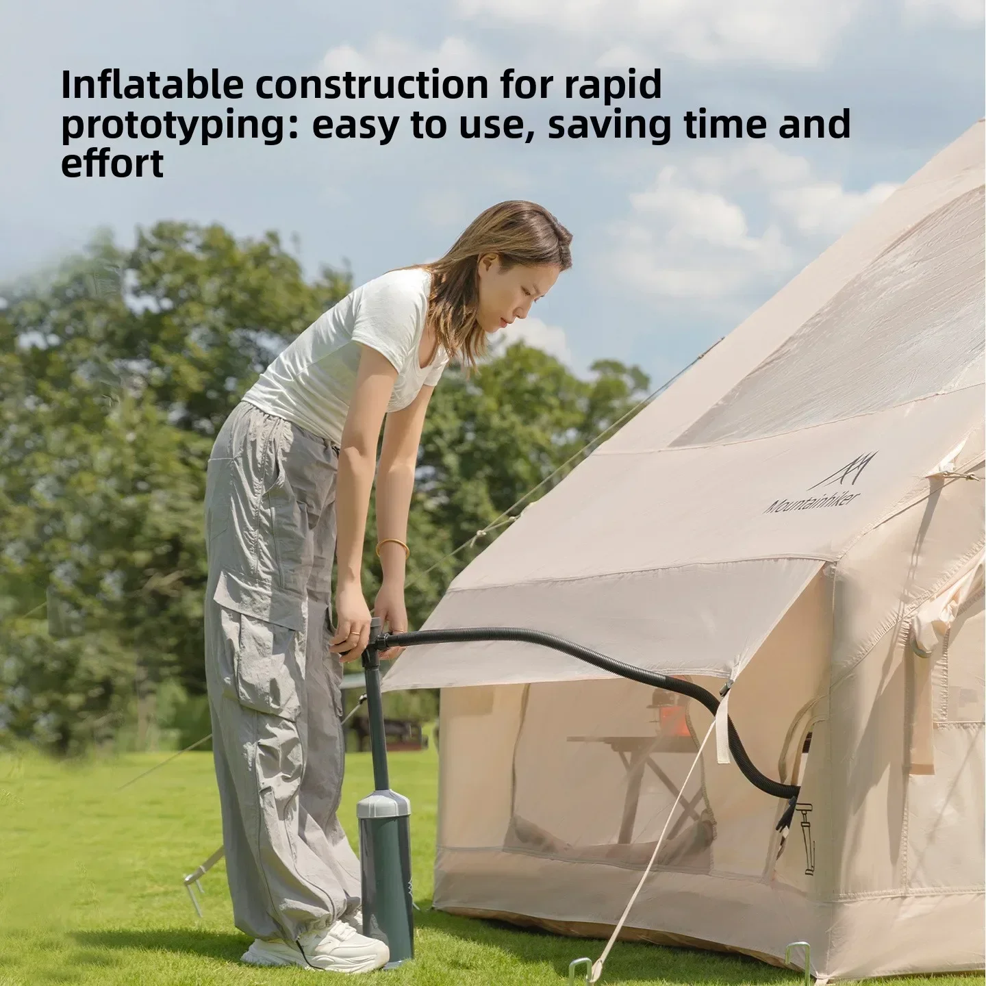 マウンテンハイカー特大インフレータブルテント 3～6人用ファ - Outdoor Camping House のレビューと価格