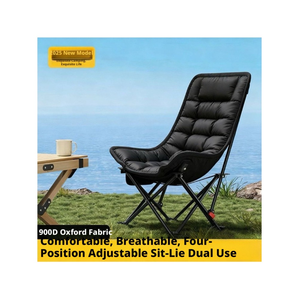 厚手の綿素材を使用した、屋外用折りたたみ式快適リクライニング - Outdoor Camping Recliner Chairs のレビューと価格