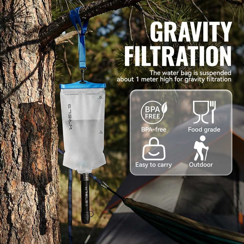 WRELS 屋外浄水器 ポータブル 直飲みミニ浄水器 屋外緊 - Portable Water Filter のレビューと価格