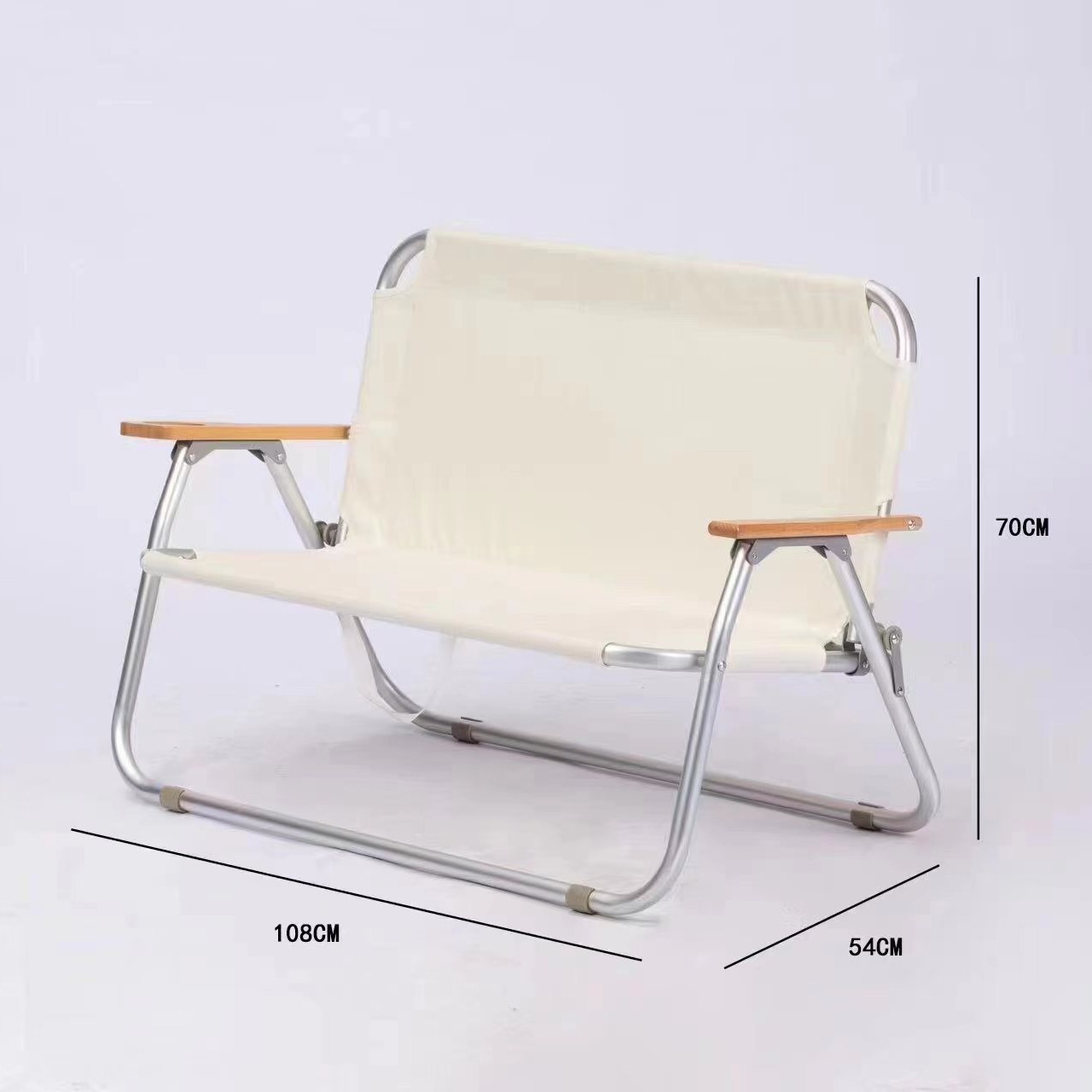 卸売 アウトドア 2人用 折りたたみ式 耐久性のあるダブルシ - Outdoor Camping Recliner Chairs のレビューと価格