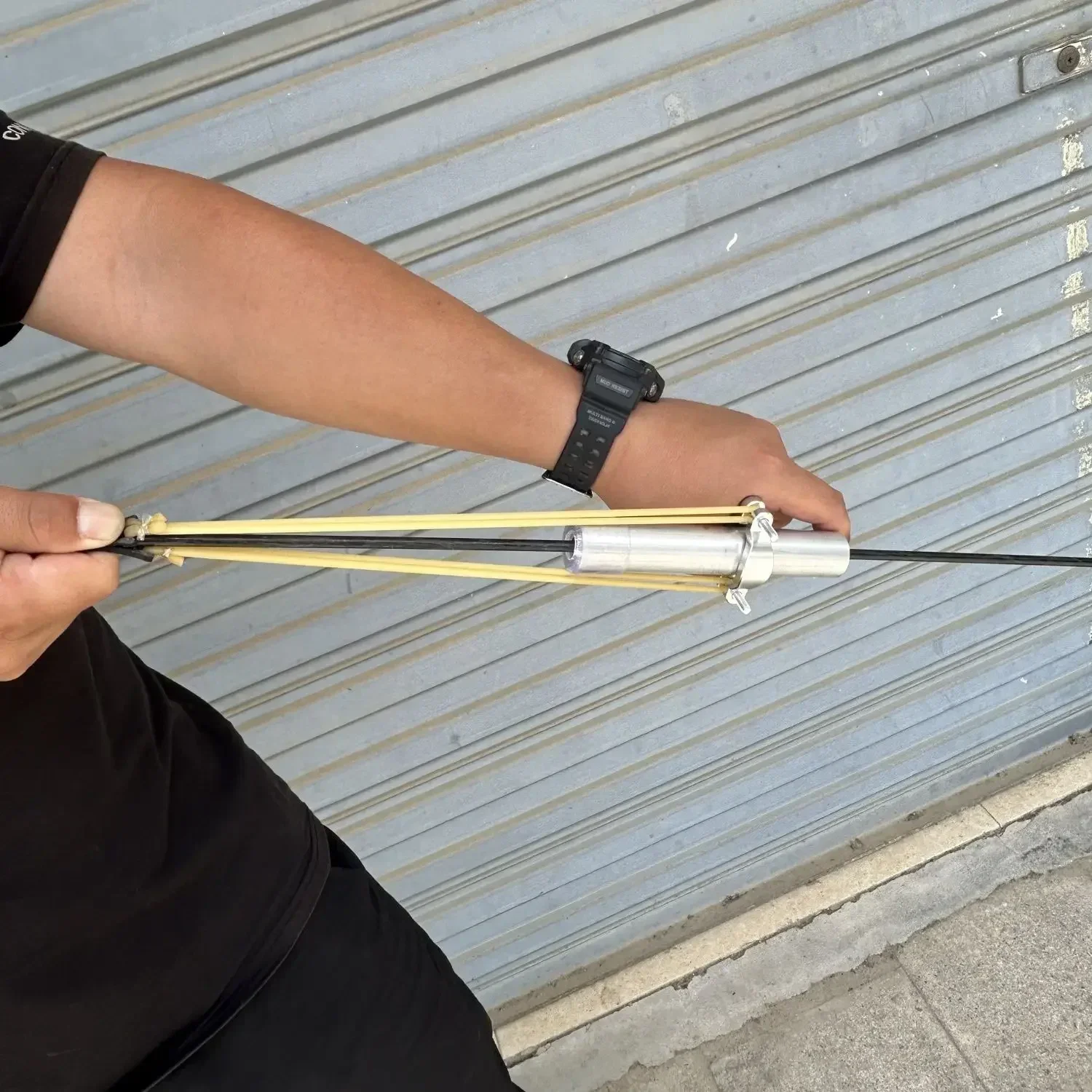 1pc 屋外ミニポータブル手作り矢印ランチャーおもちゃキャン - Outdoor Camping Toys のレビューと価格
