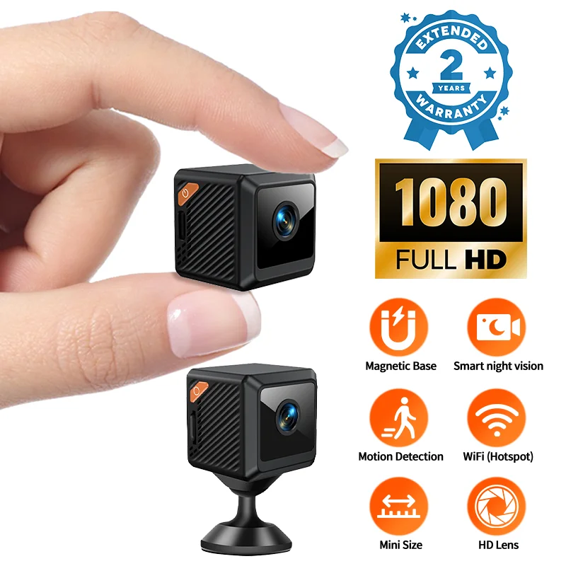 W02 1080Pミニセキュリティ保護ホームナイトビジョン監 - Outdoor Camping Videos のレビューと価格