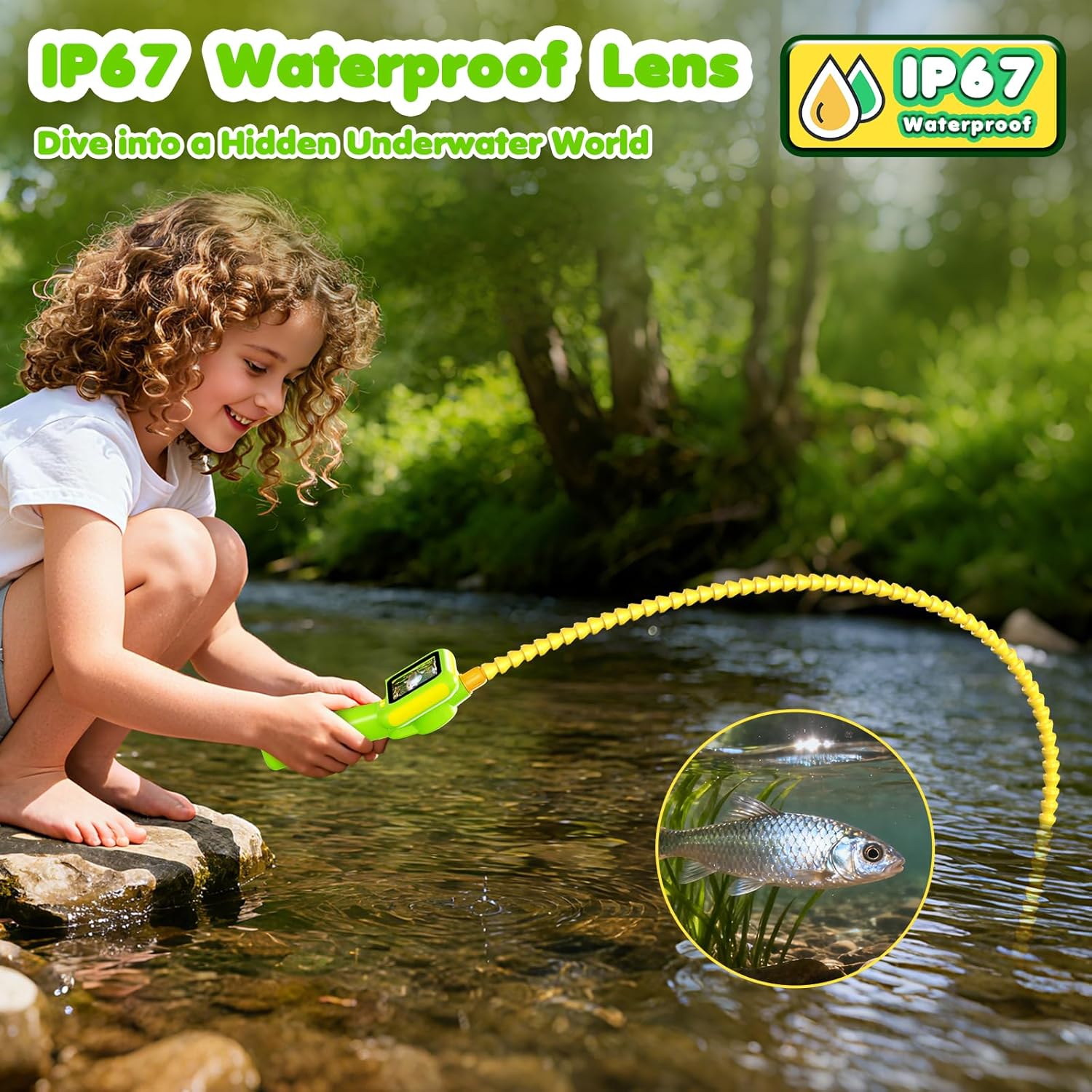 子供用内視鏡、ライト付きボアスコープスネークカメラおもちゃ、 - Outdoor Camping Toys のレビューと価格